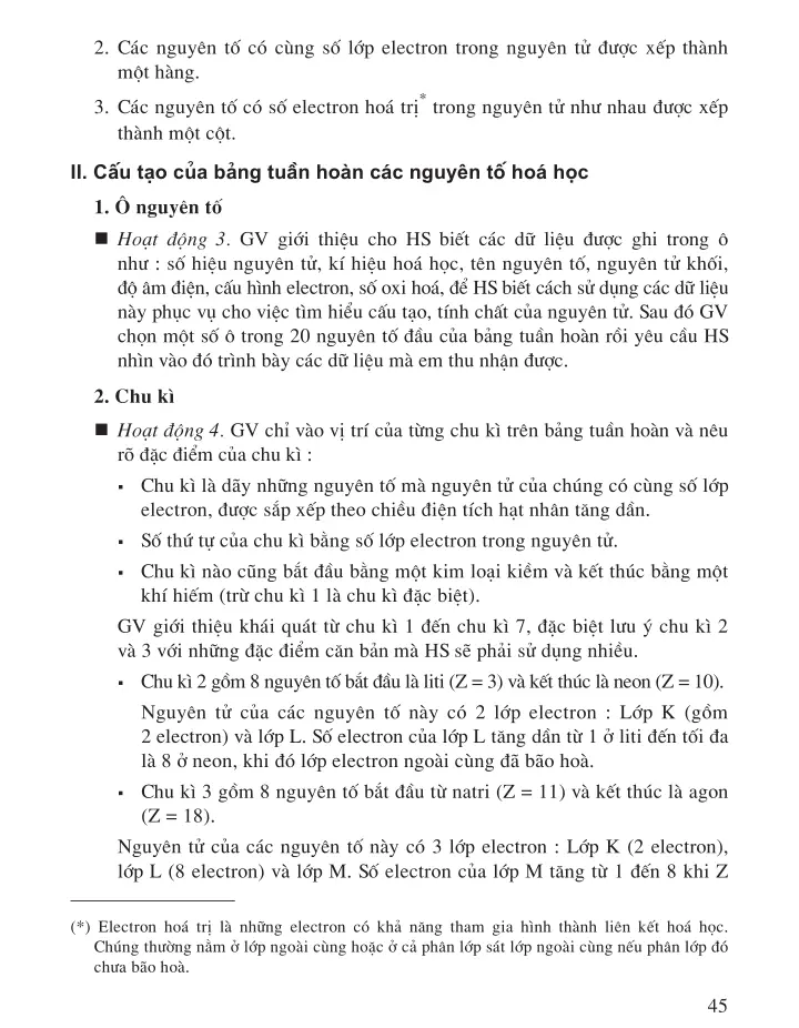 Bài 7 Bảng tuần hoàn các nguyên tố hoá học